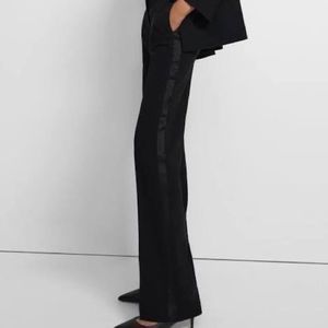 GUCCI Black Y2K Low Rise Wool/Silk Stretch Tuxedo Pants IT 44/ US 8